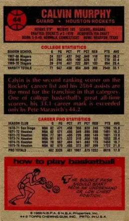 Calvin Murphy Rückseite