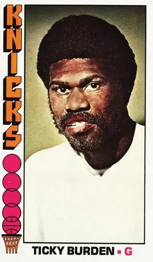 1976-77 Topps #51 Ticky Burden