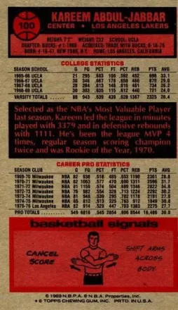 Reverso de Kareem Abdul-Jabbar