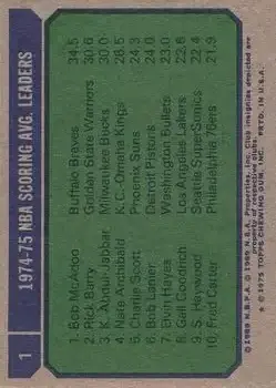Back of Card #1