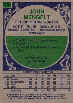 Back of John Mengelt