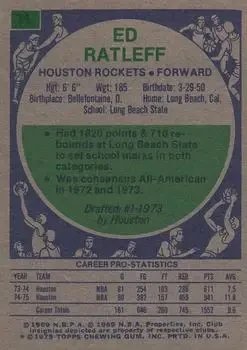 Back of Ed Ratleff
