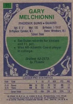 Back of Gary Melchionni