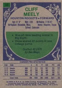 Back of Cliff Meely