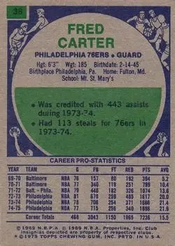 Back of Fred Carter