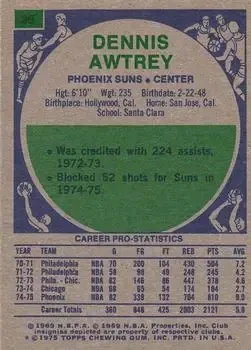 Back of Dennis Awtrey