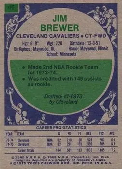 Back of Jim Brewer