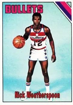 1975-76 Topps #48 Nick Weatherspoon