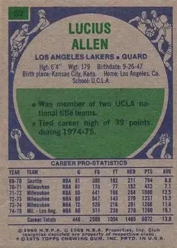 Back of Lucius Allen