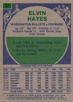 Back of Elvin Hayes