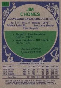 Back of Jim Chones