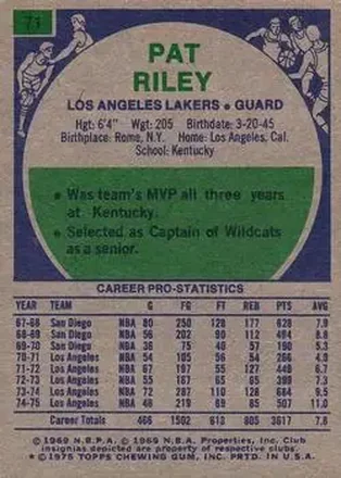 Pat Riley back