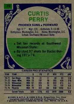 Back of Curtis Perry