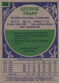 Back of George Trapp