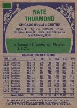 Back of Nate Thurmond