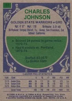 Back of Charles Johnson