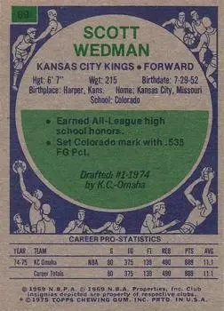 Back of Scott Wedman