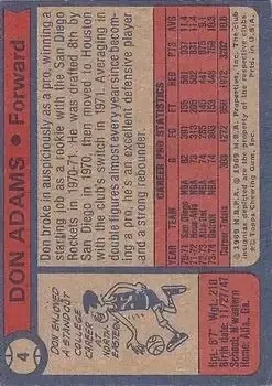 Back of Don Adams