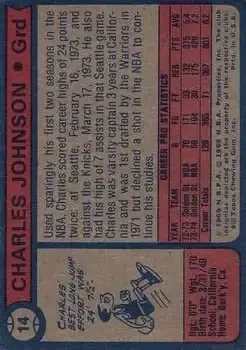 Back of Charles Johnson