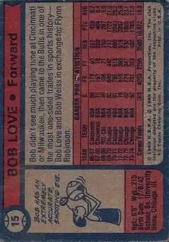 Back of Bob Love