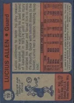Back of Lucius Allen