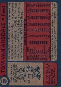 Back of Tom Van Arsdale