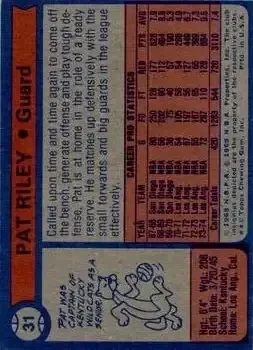 Back of Pat Riley