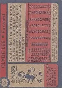 Back of Clyde Lee