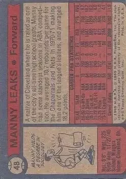 Back of Manny Leaks