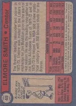 Back of Elmore Smith