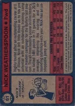 Back of Nick Weatherspoon
