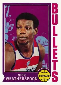 1974-75 Topps #61 Nick Weatherspoon