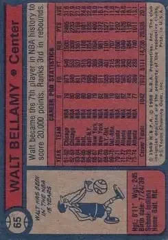 Back of Walt Bellamy