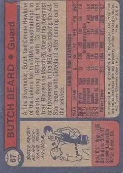 Back of Butch Beard