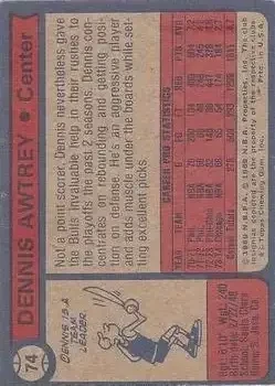 Back of Dennis Awtrey