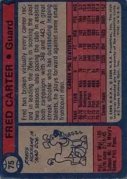 Back of Fred Carter