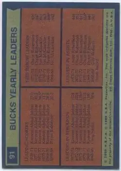 Back of Card #91