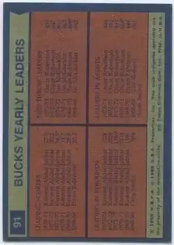 Back of Card #91
