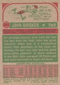 Back of John Brisker