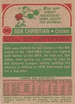 Back of Bob Christian