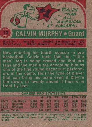Calvin Murphy 뒷면