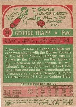 Back of George Trapp