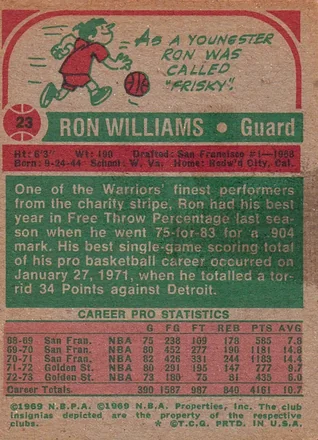 Ron Williams 뒷면
