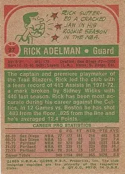 Back of Rick Adelman