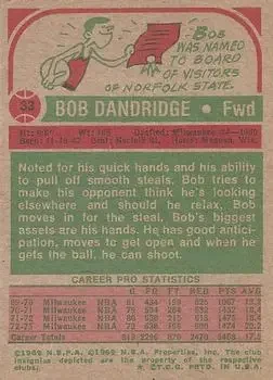 Back of Bob Dandridge