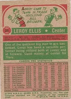 Back of Leroy Ellis