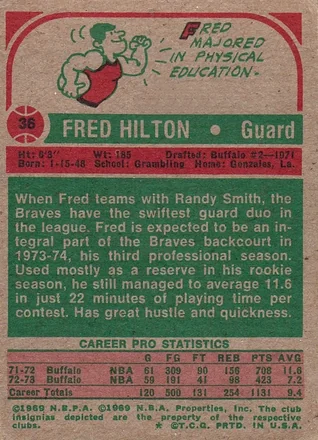 Fred Hilton Rückseite