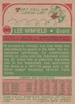 Back of Lee Winfield