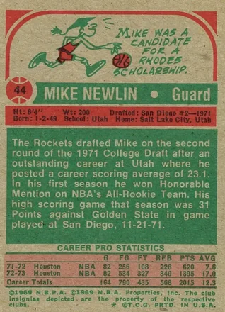 Mike Newlin 裏面