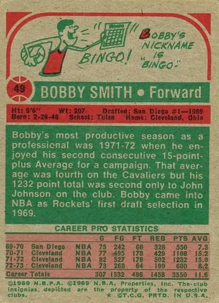 Bingo Smith Rückseite